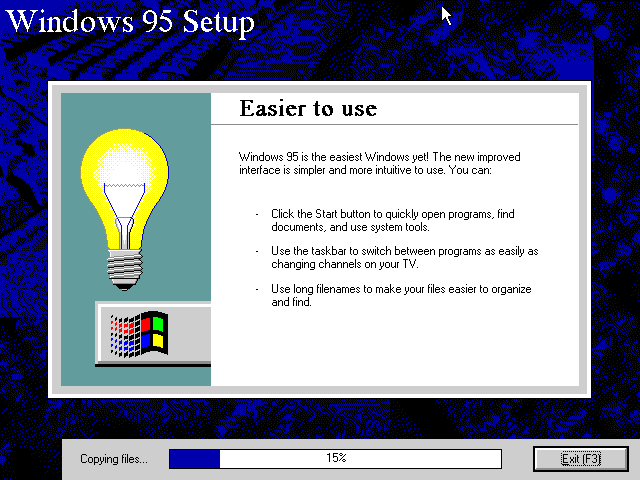 Setup Window