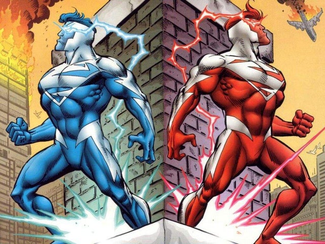 Superman Blue w/ Superman Red